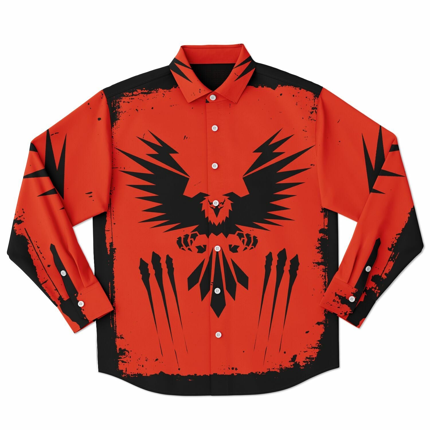 Long Sleeve Button Down Shirt design by $NiieihiiNookei- AOP