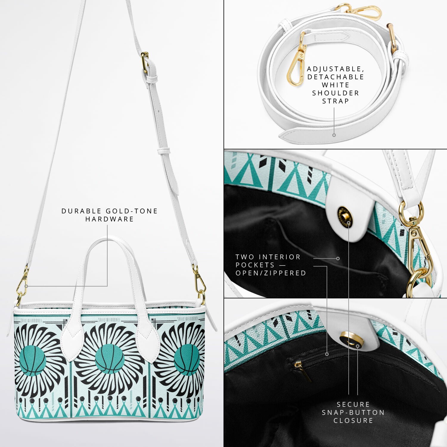 $NiieihiiNookei Leather Tote Bag - AOP