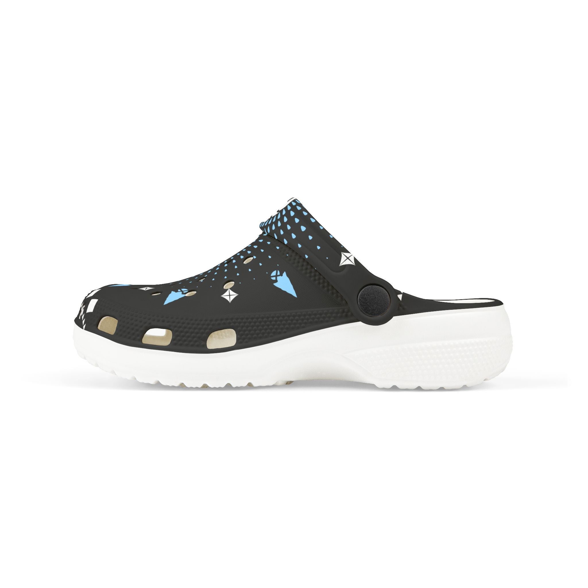 $NiieihiiNookei Kids Basketball Pattern EVA Foam Clogs — Slip-On Sports Shoes