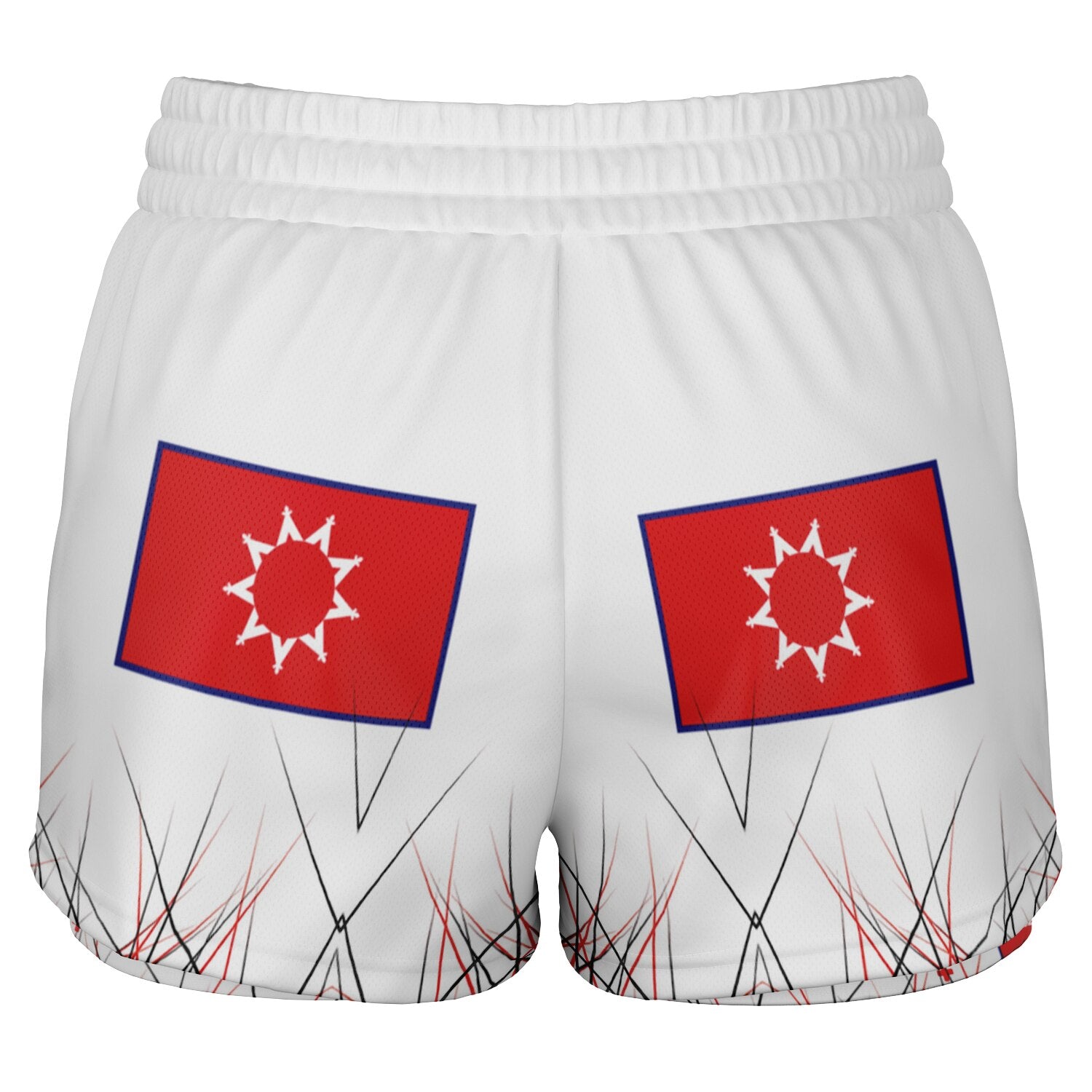 $NiieihiiNookei OST FLAG Women's 2-in-1 Shorts - AOP