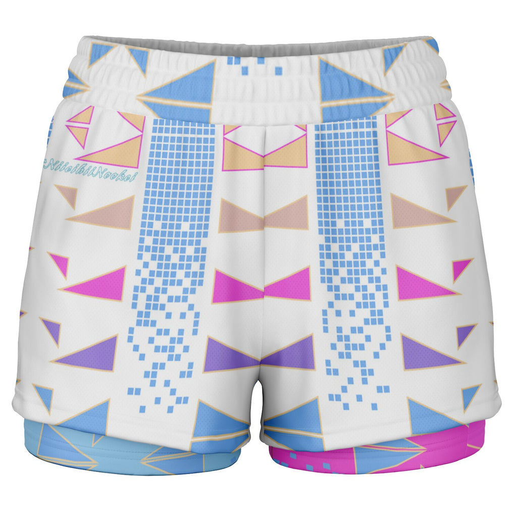 $NiieihiiNookei Women's 2-in-1 Shorts - AOP