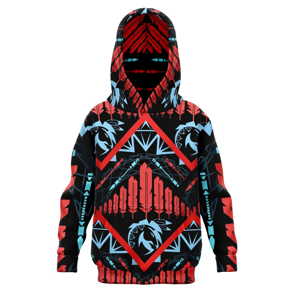 $NiieihiiNookei Athletic Kids Hoodie - AOP