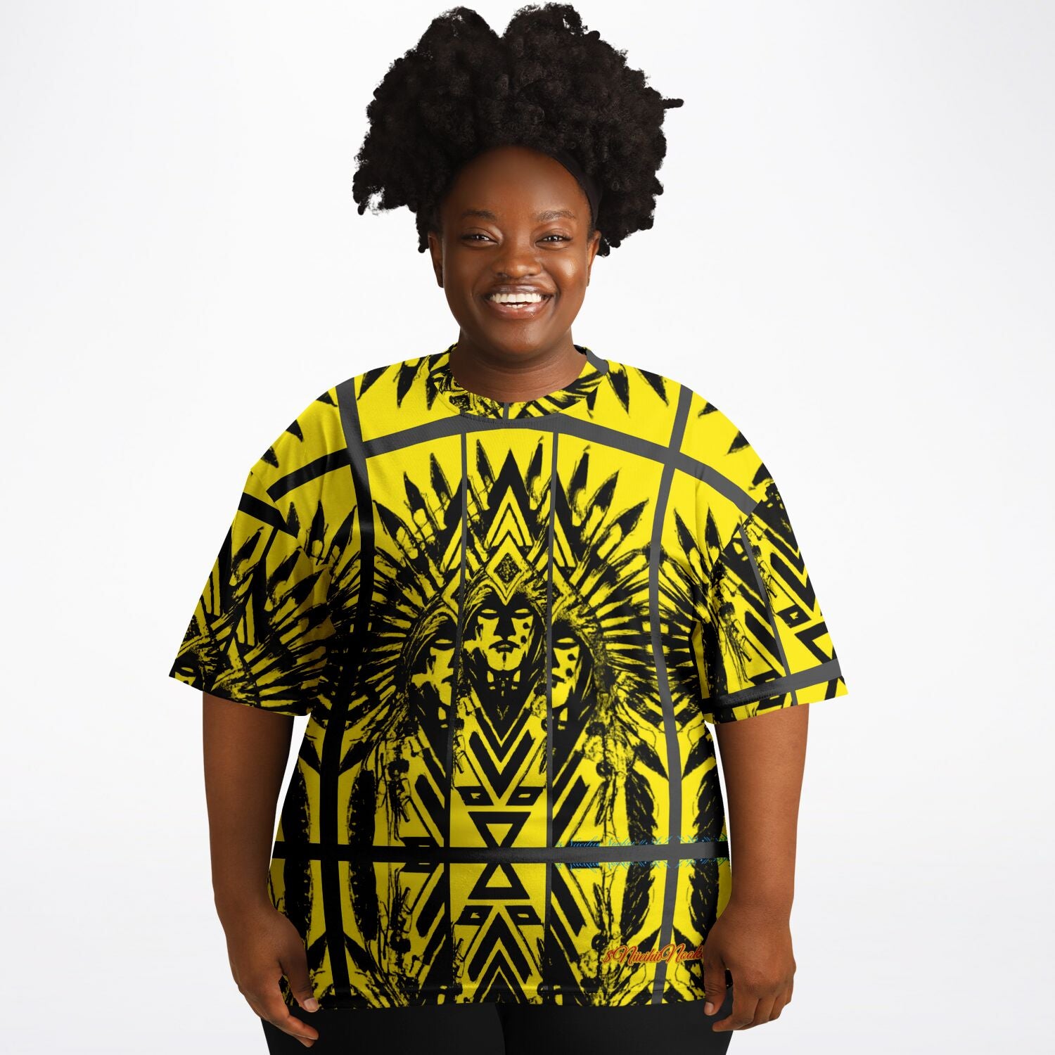 $NiieihiiNookei Plus-size T-Shirt - AOP