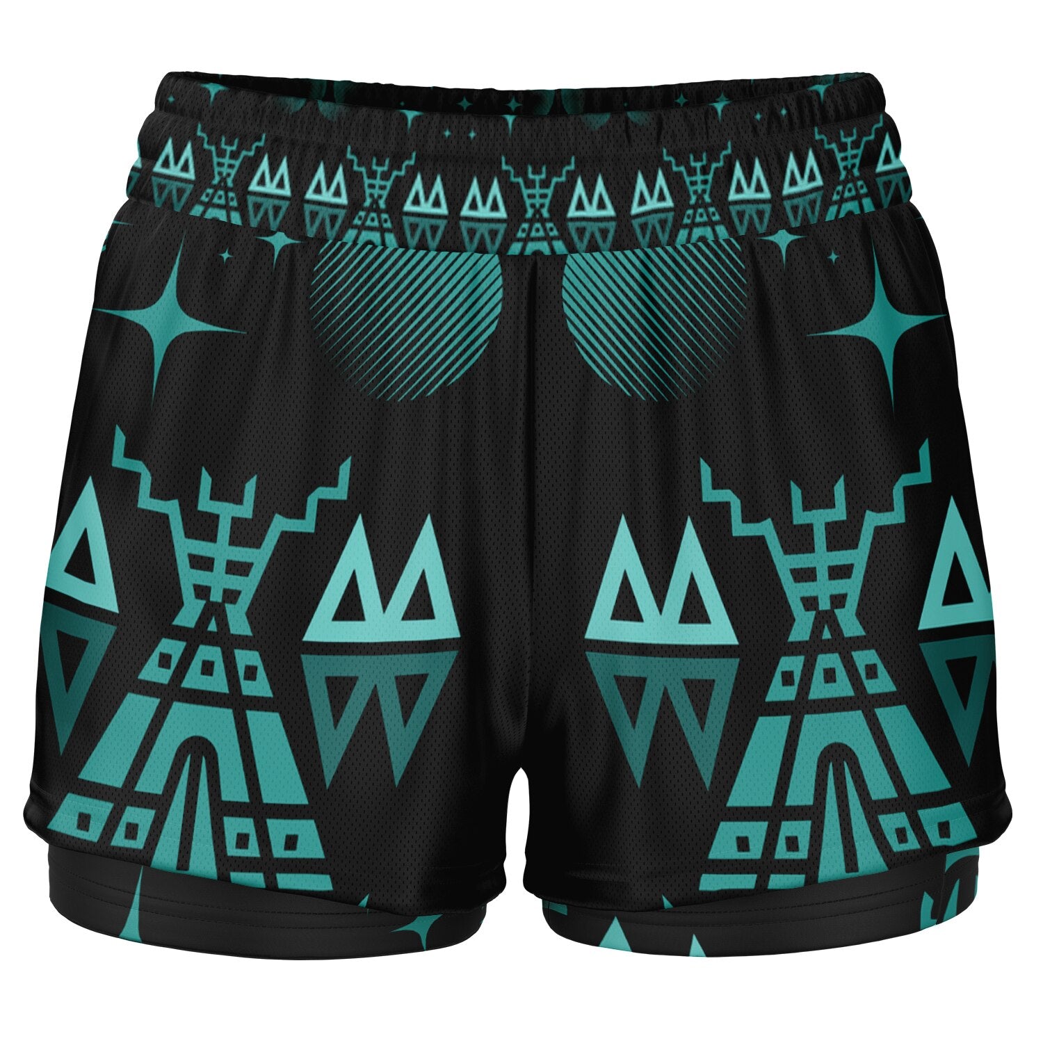 $NiieihiiNookei Women's 2-in-1 Shorts - AOP