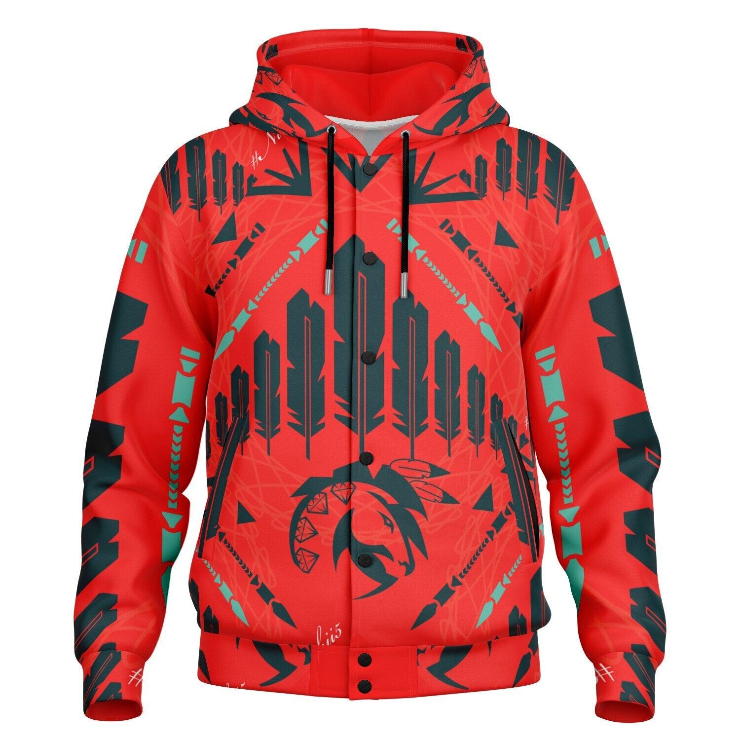 $NiieihiiNookei Hooded Jacket - AOP