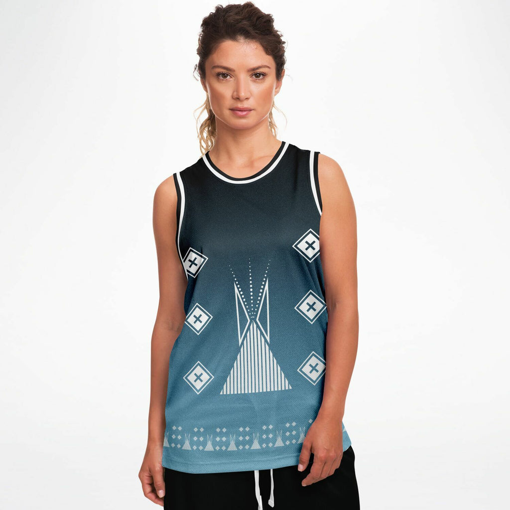 $NiieihiiNookei Basketball Jersey Rib - AOP
