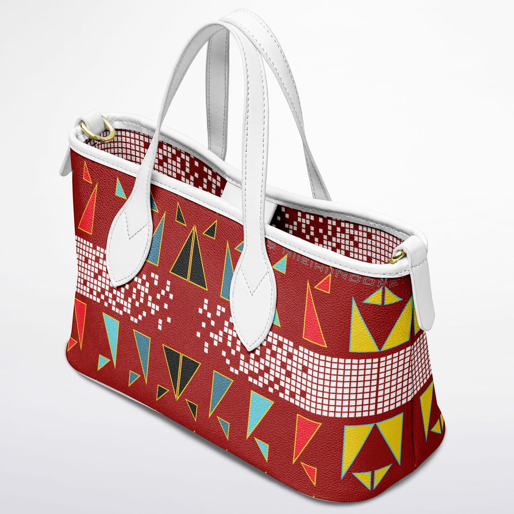$NiieihiiNookei Leather Tote Bag - AOP
