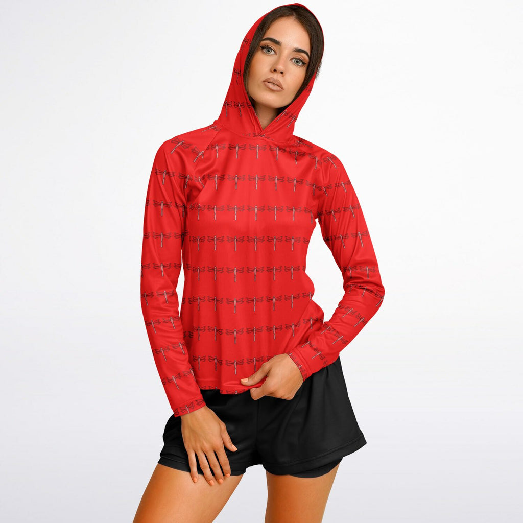 $NiieihiiNookei Women's Long Sleeve Hooded Performance Shirt - AOP