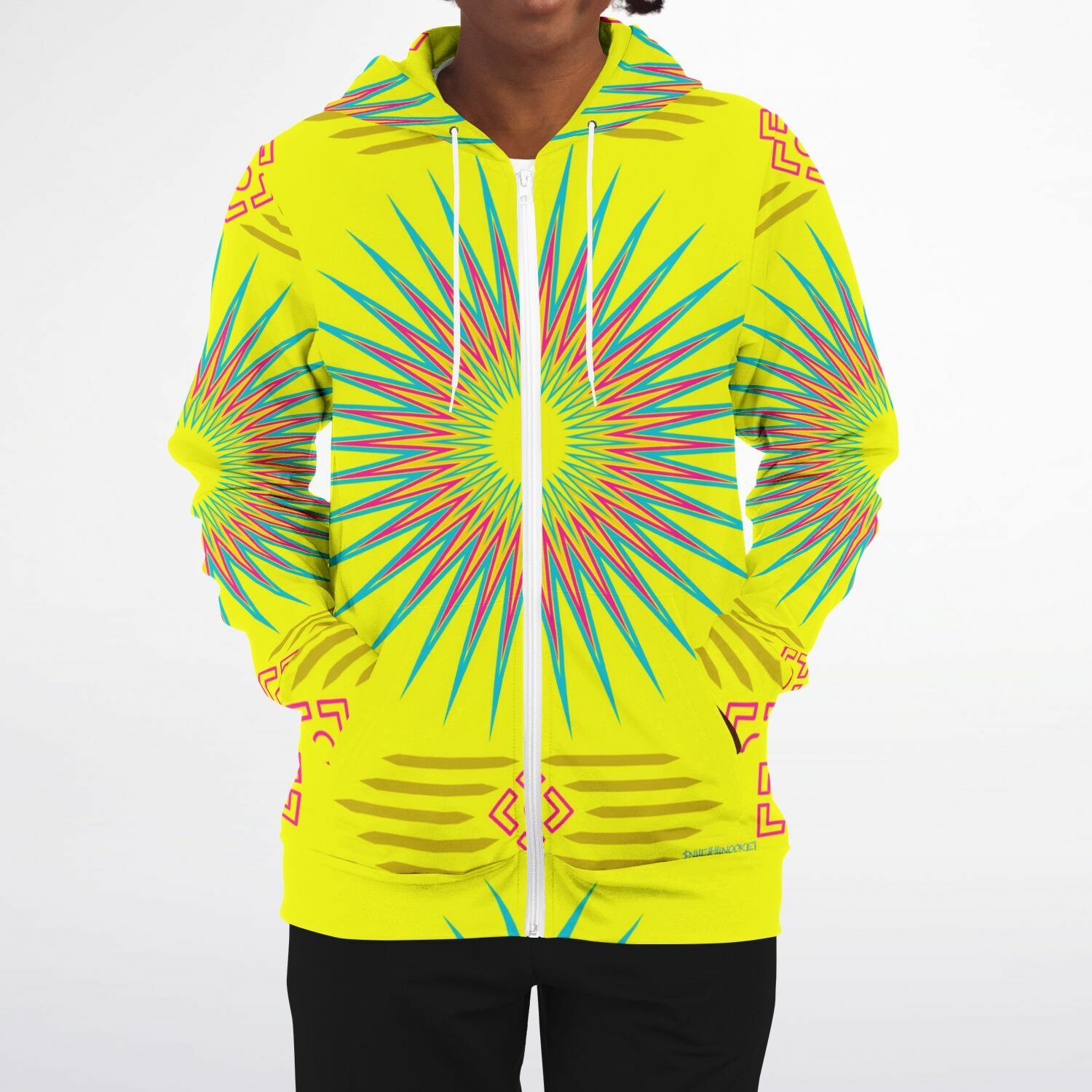 $NiieihiiNookei Fashion Zip-Up Hoodie - AOP