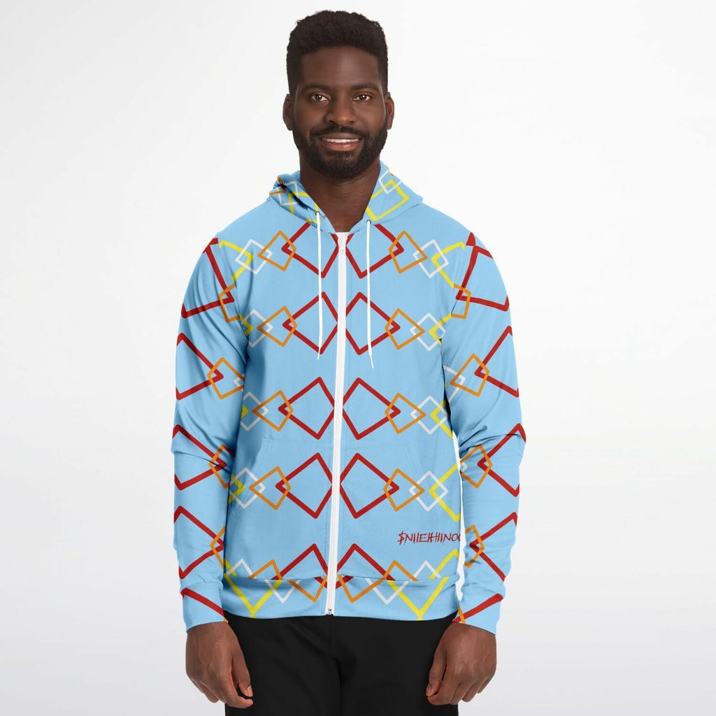$NiieihiiNookei Athletic Zip-Up Hoodie - AOP