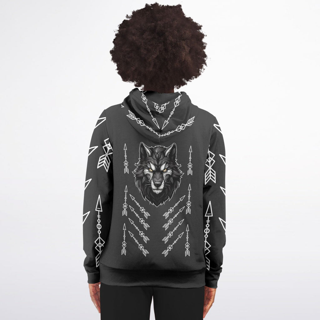 $NiieihiiNookei Athletic Zip-Up Hoodie - AOP