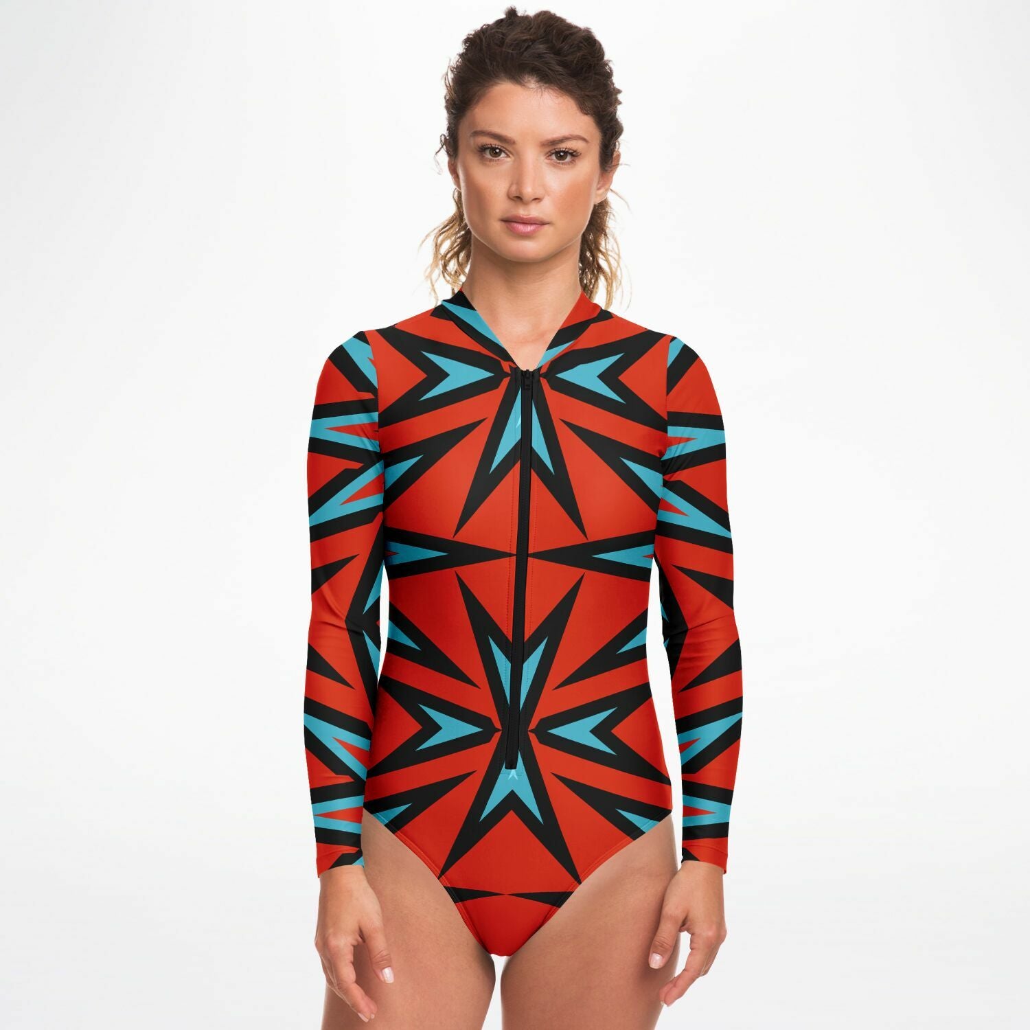$NiieihiiNookei Bodysuit Long Sleeve - AOP