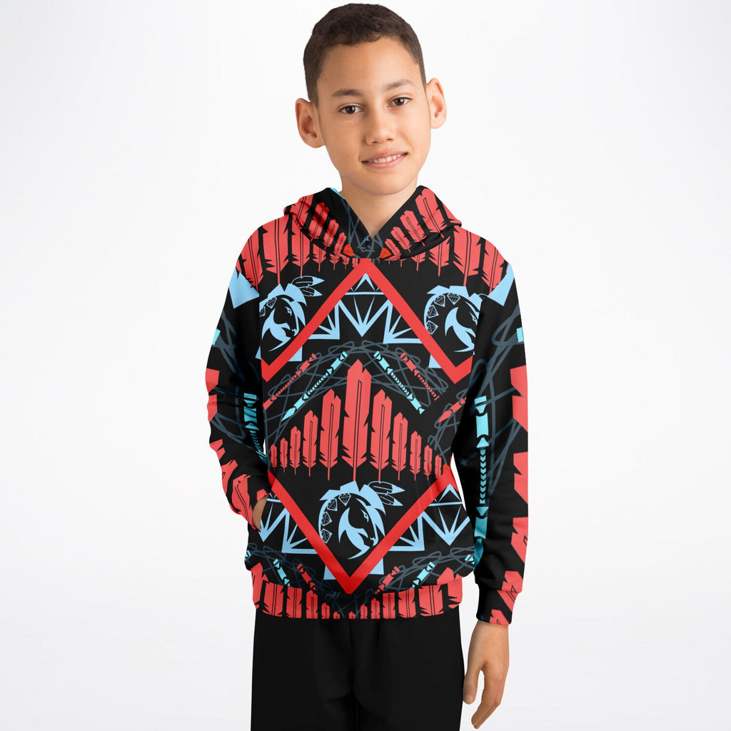 $NiieihiiNookei Athletic Kids Hoodie - AOP