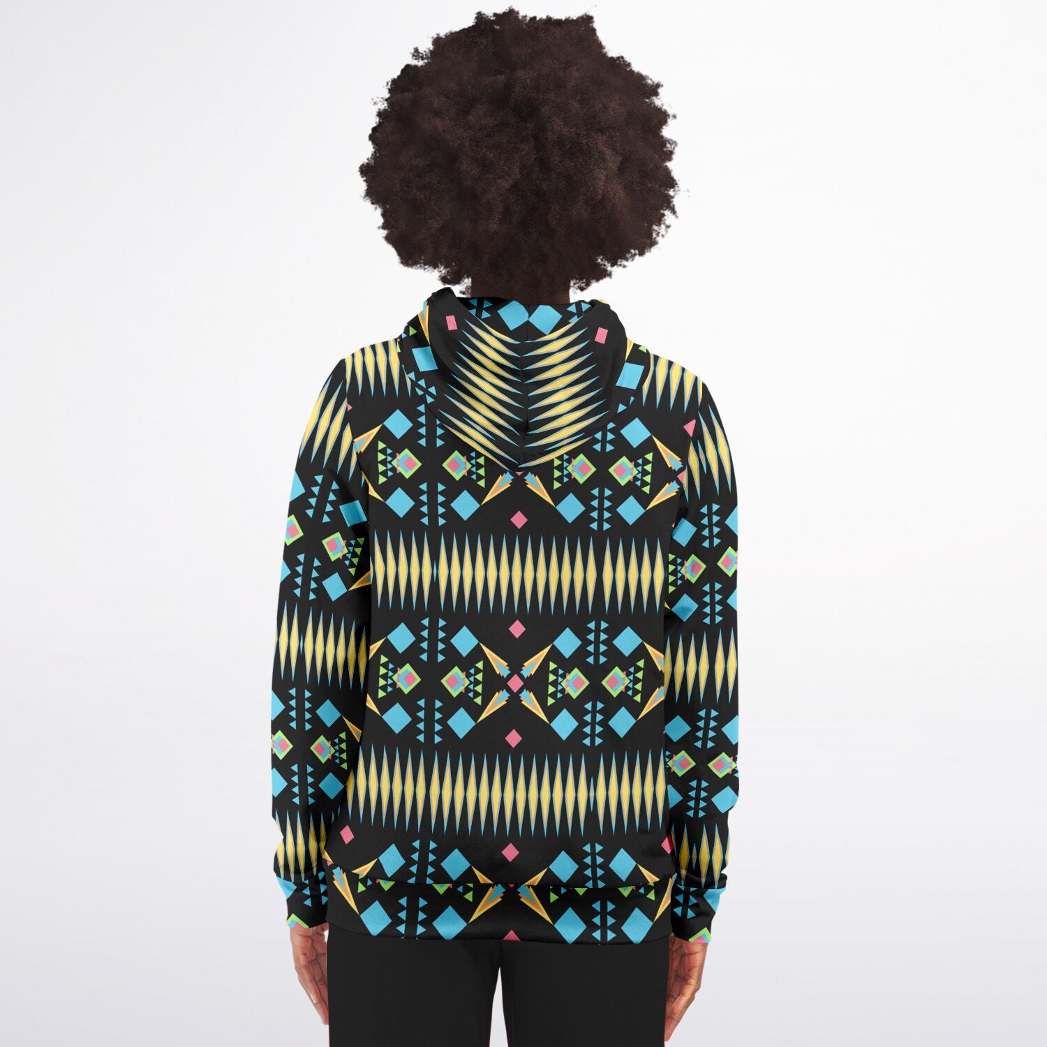 $NiieihiiNookei Athletic Zip-Up Hoodie - AOP