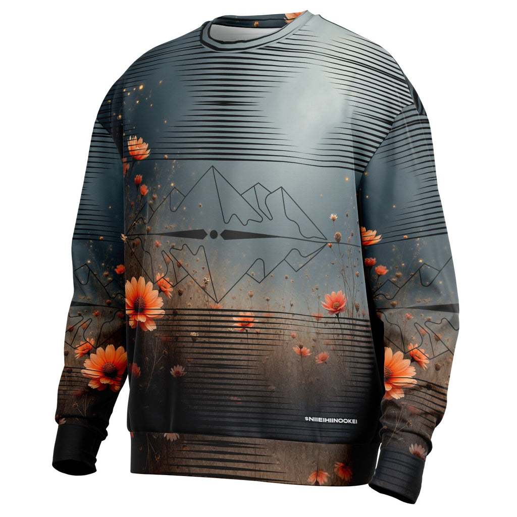 $NiieihiiNookei Heavyweight Oversized Sweatshirt - AOP