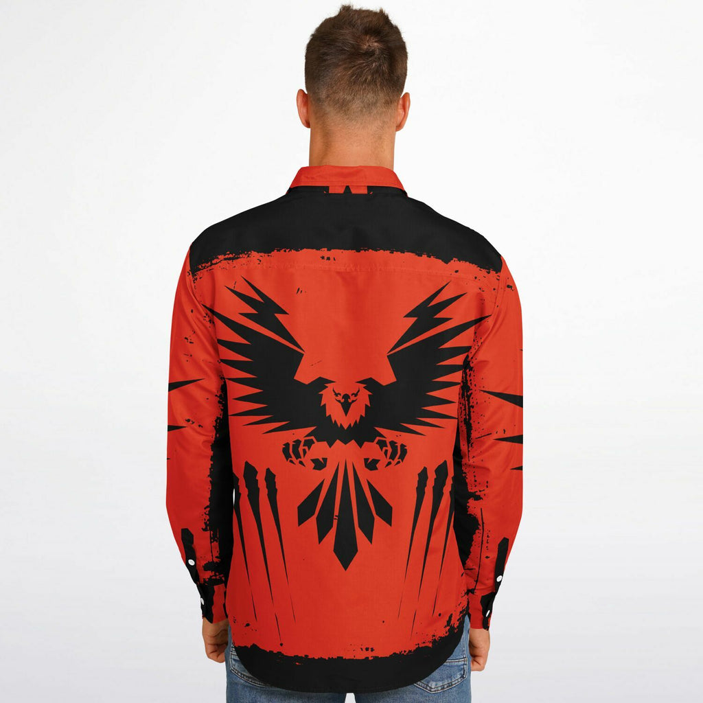 Long Sleeve Button Down Shirt design by $NiieihiiNookei- AOP