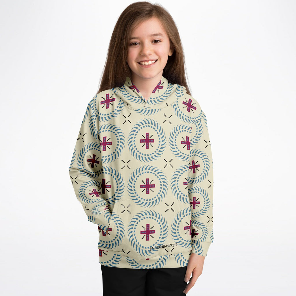 $NiieihiiNookei Athletic Kids Hoodie - AOP