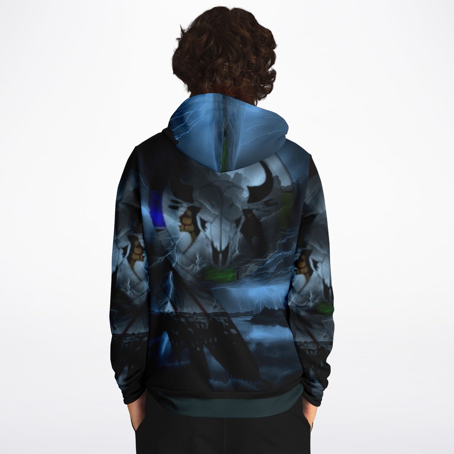 $NiieihiiNookei Design Northern Arapaho Logo Hoodie - AOP