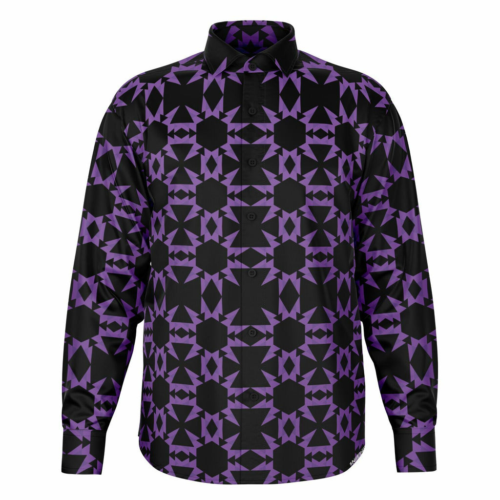 $NiiieihiiNookei Long Sleeve Button Down Shirt - AOP