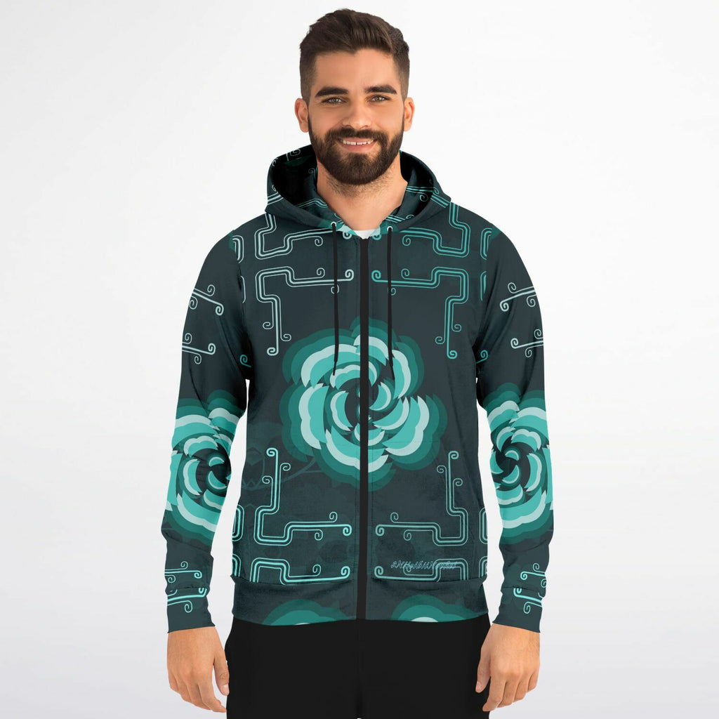 $NiieihiiNookei Fashion Zip-Up Hoodie - AOP