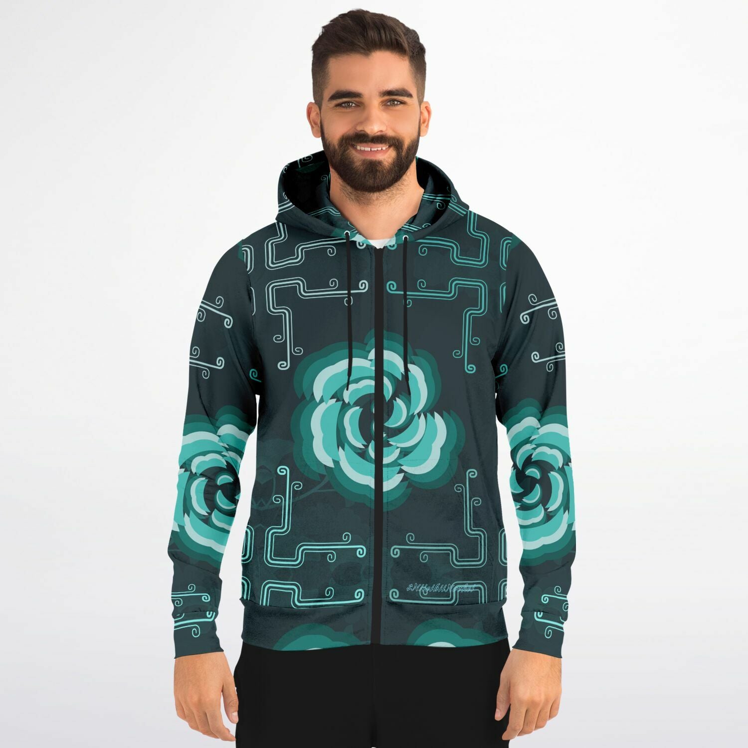 $NiieihiiNookei Fashion Zip-Up Hoodie - AOP