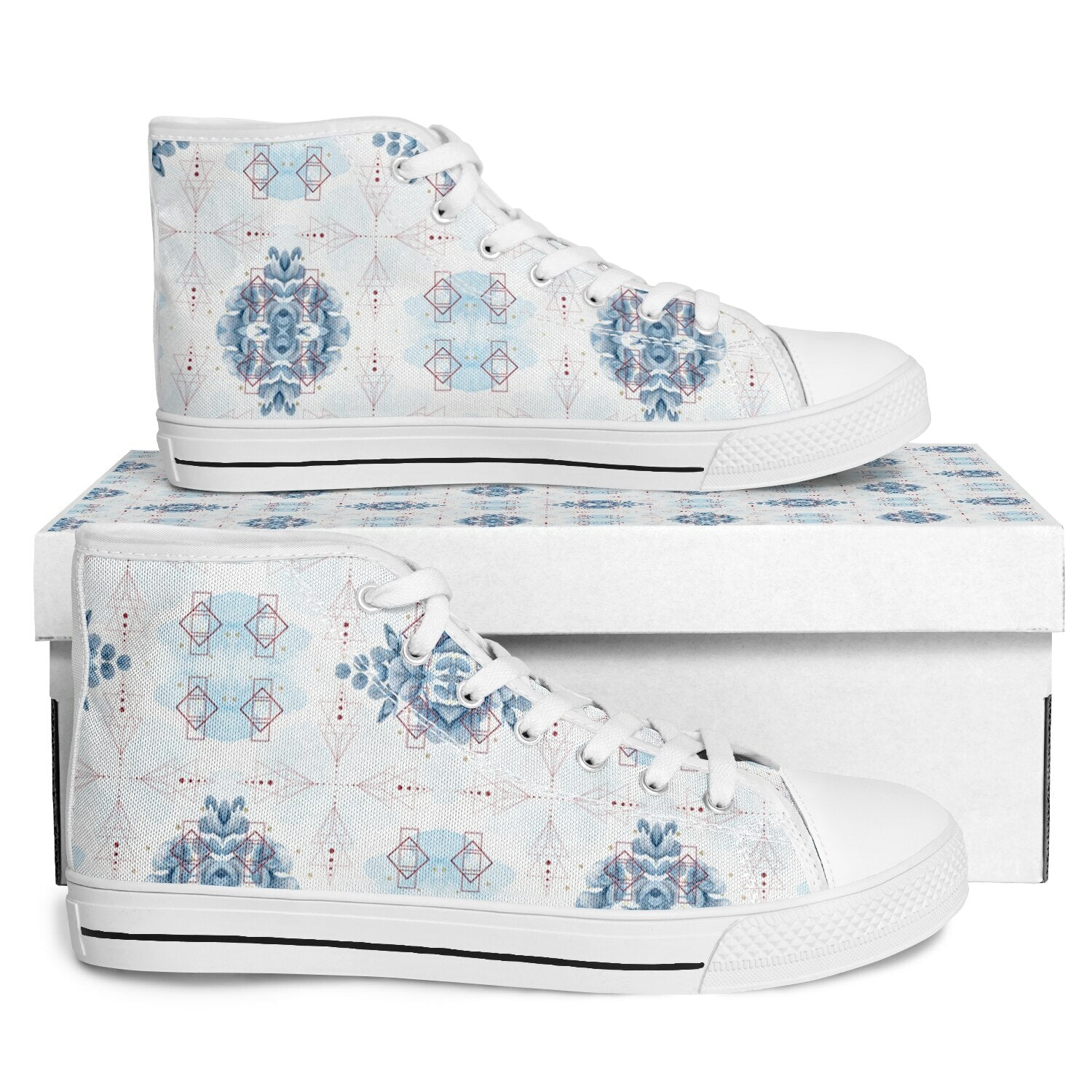 $NiieiihiiNookei Urban Peak High Top Shoes - AOP