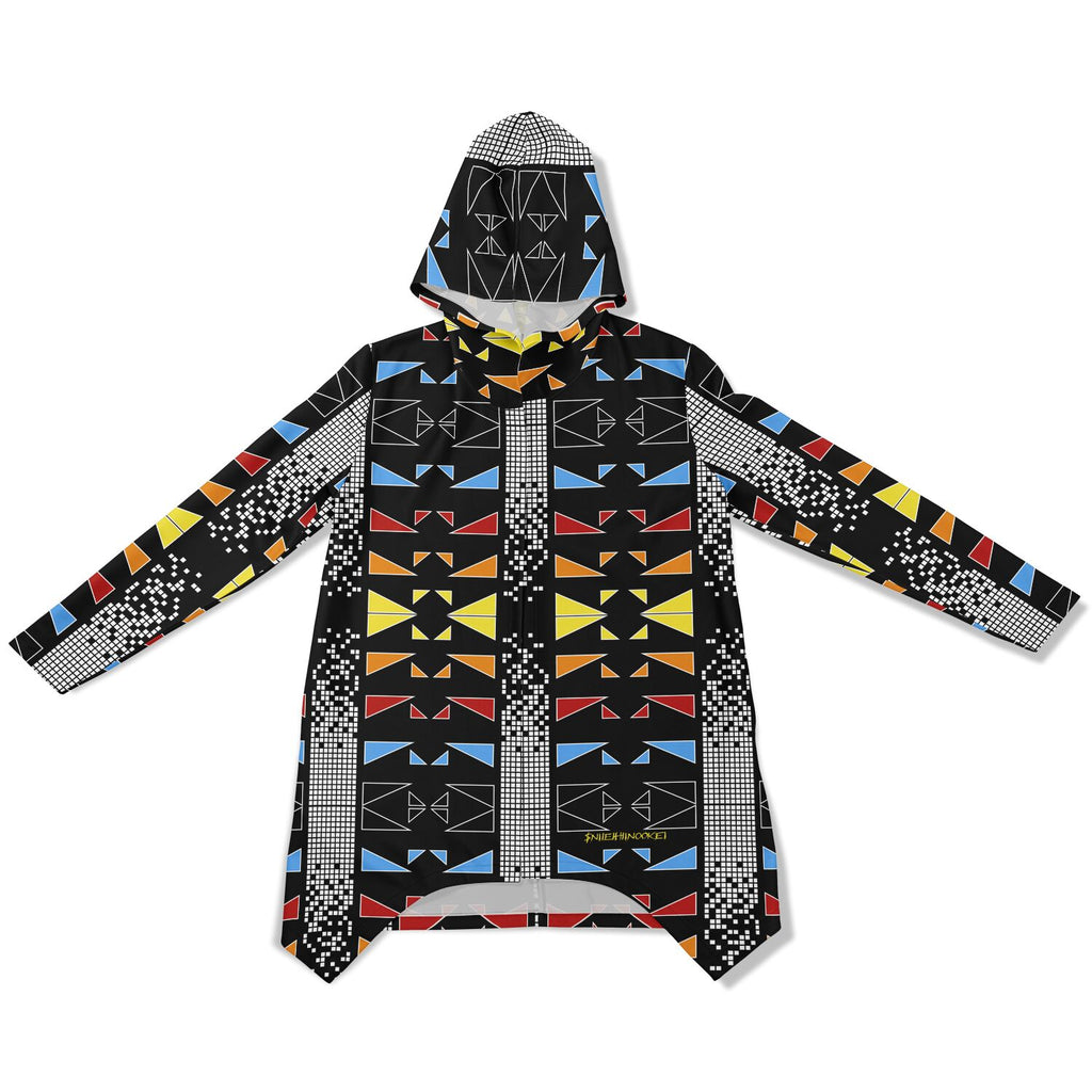 $NiieihiiNookei Fashion Elongated Cloak - AOP