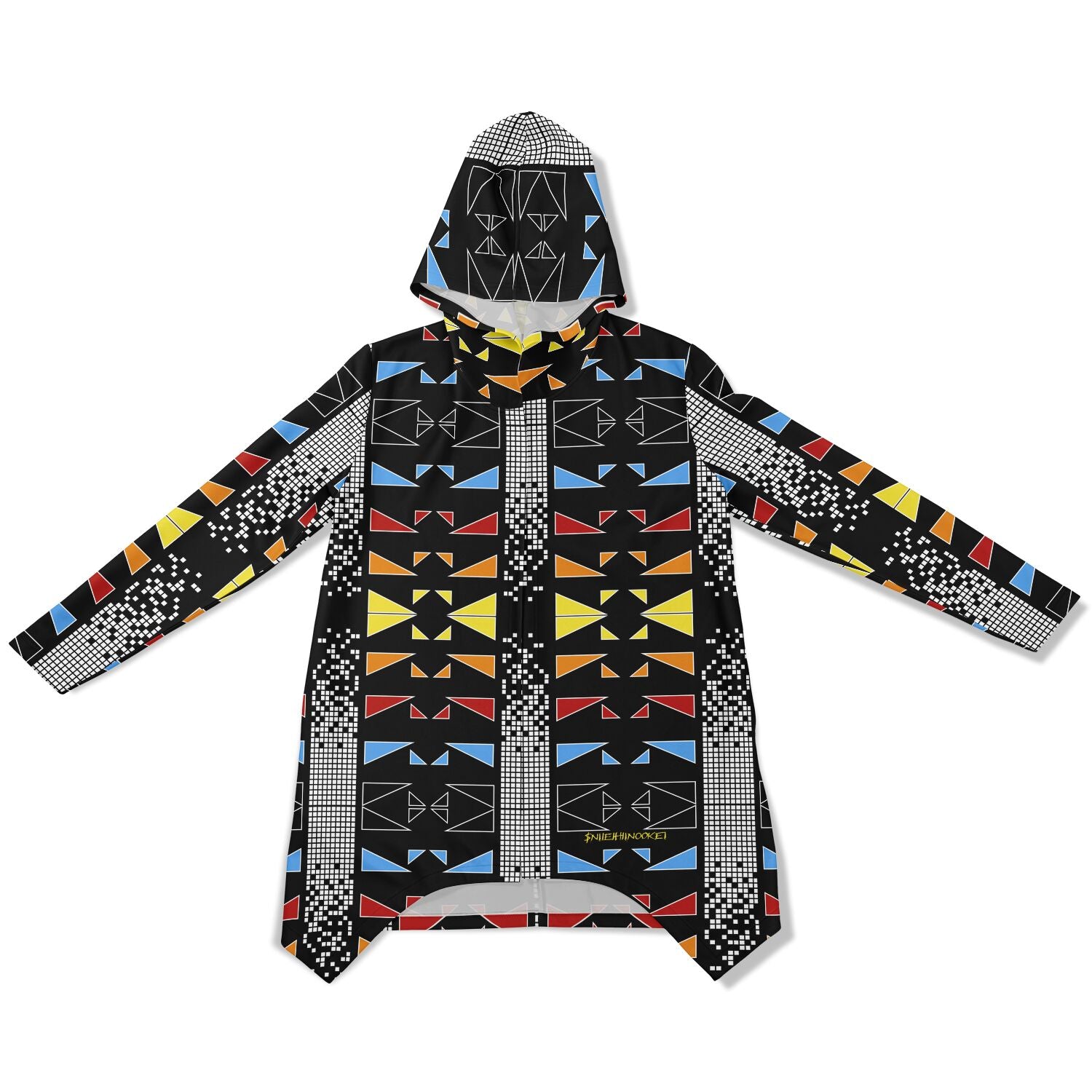 $NiieihiiNookei Fashion Elongated Cloak - AOP