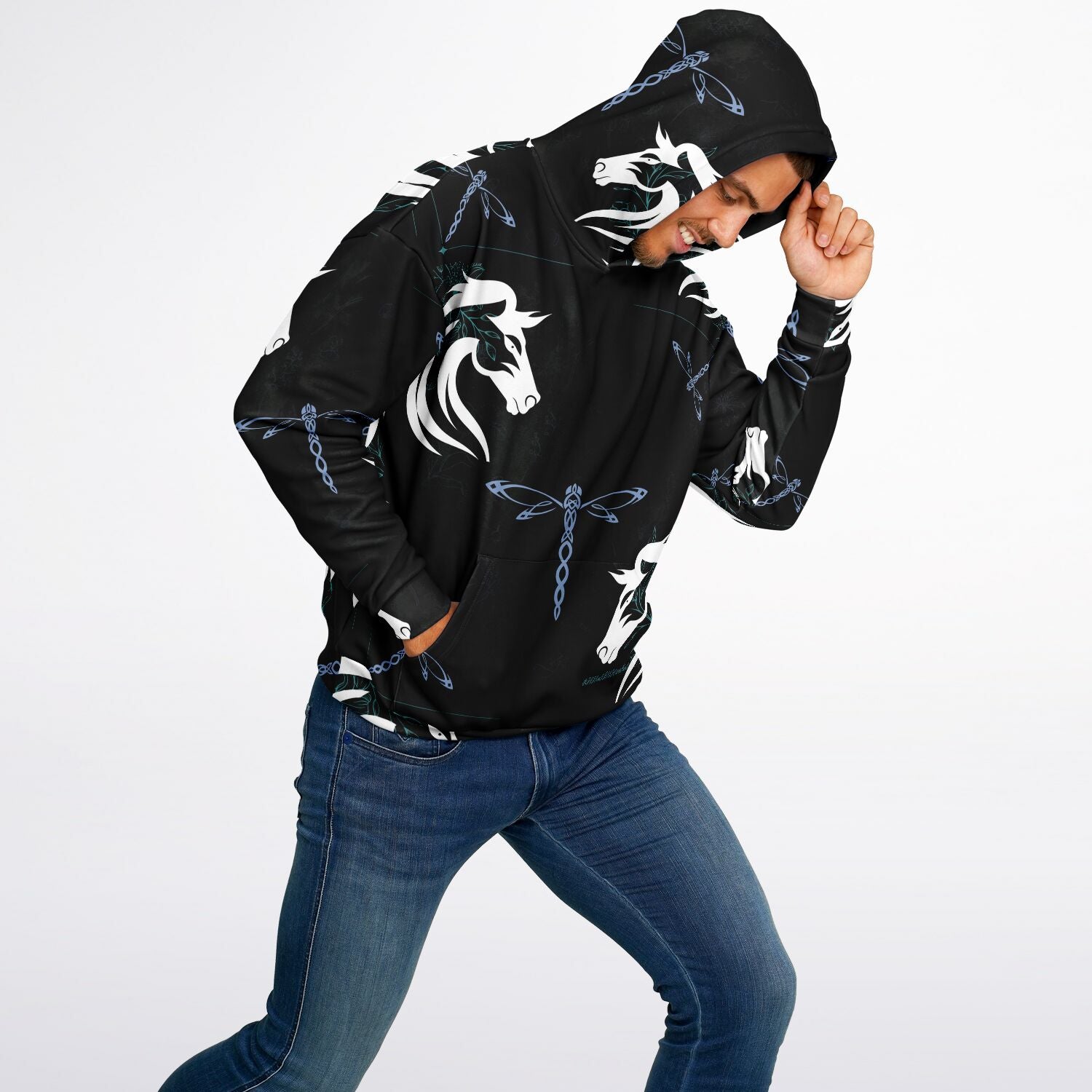 $NiieihiiNookei Heavyweight Oversized Hoodie - AOP