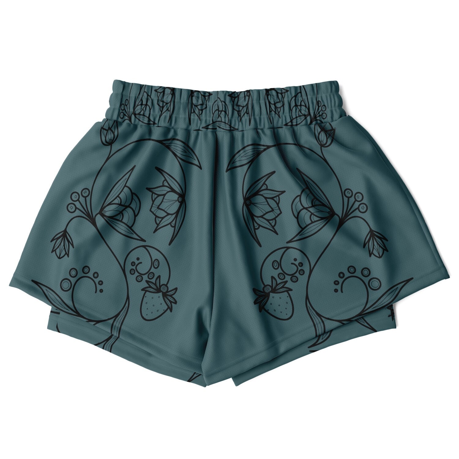 $NiieihiiNookei Women's 2-in-1 Shorts - AOP