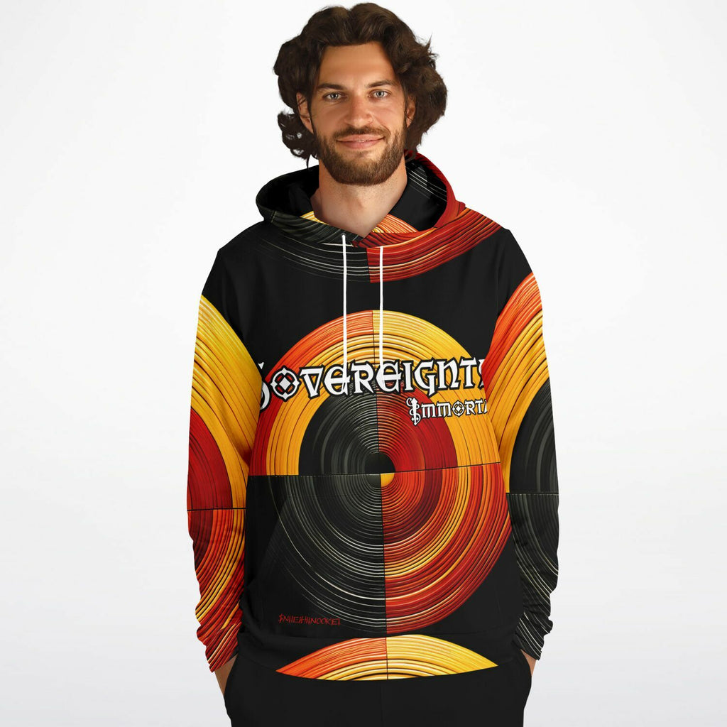 Sovereignty Immortal by $NiieihiiNookei Athletic Hoodie - AOP