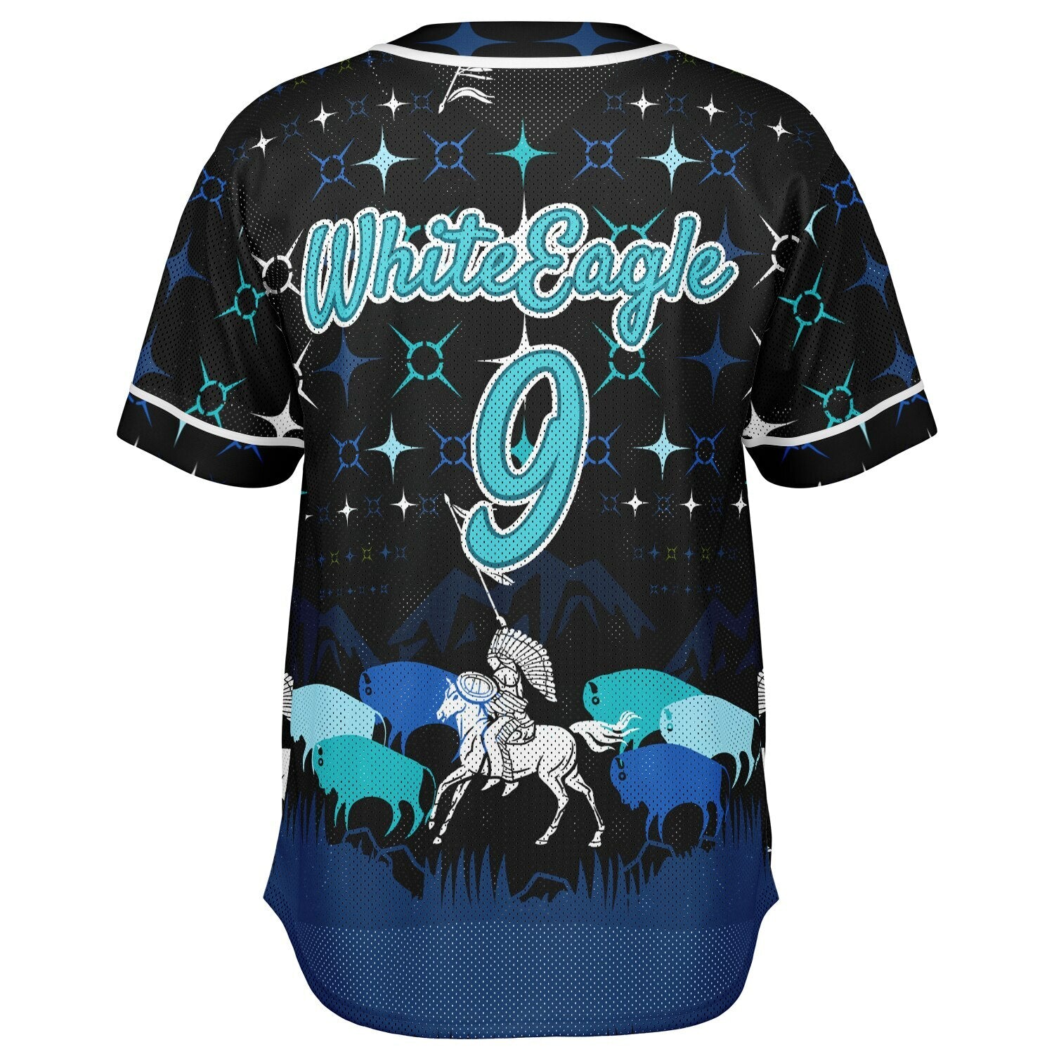 #9 WhiteEagle Premium Baseball Jersey - AOP