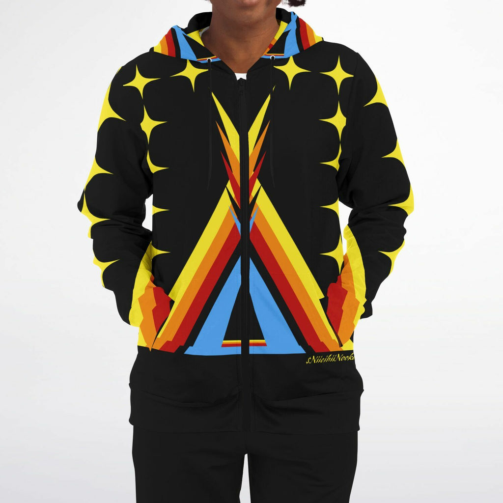 $NiieihiiNookei Zip-Up Hoodie - AOP