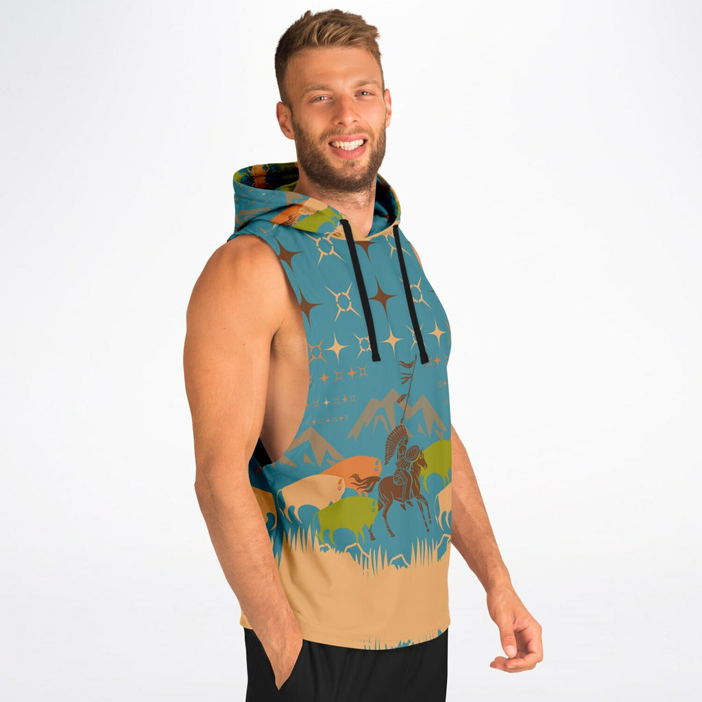 $NiieihiiNookei Athletic Drop Armhole Hoodie - AOP