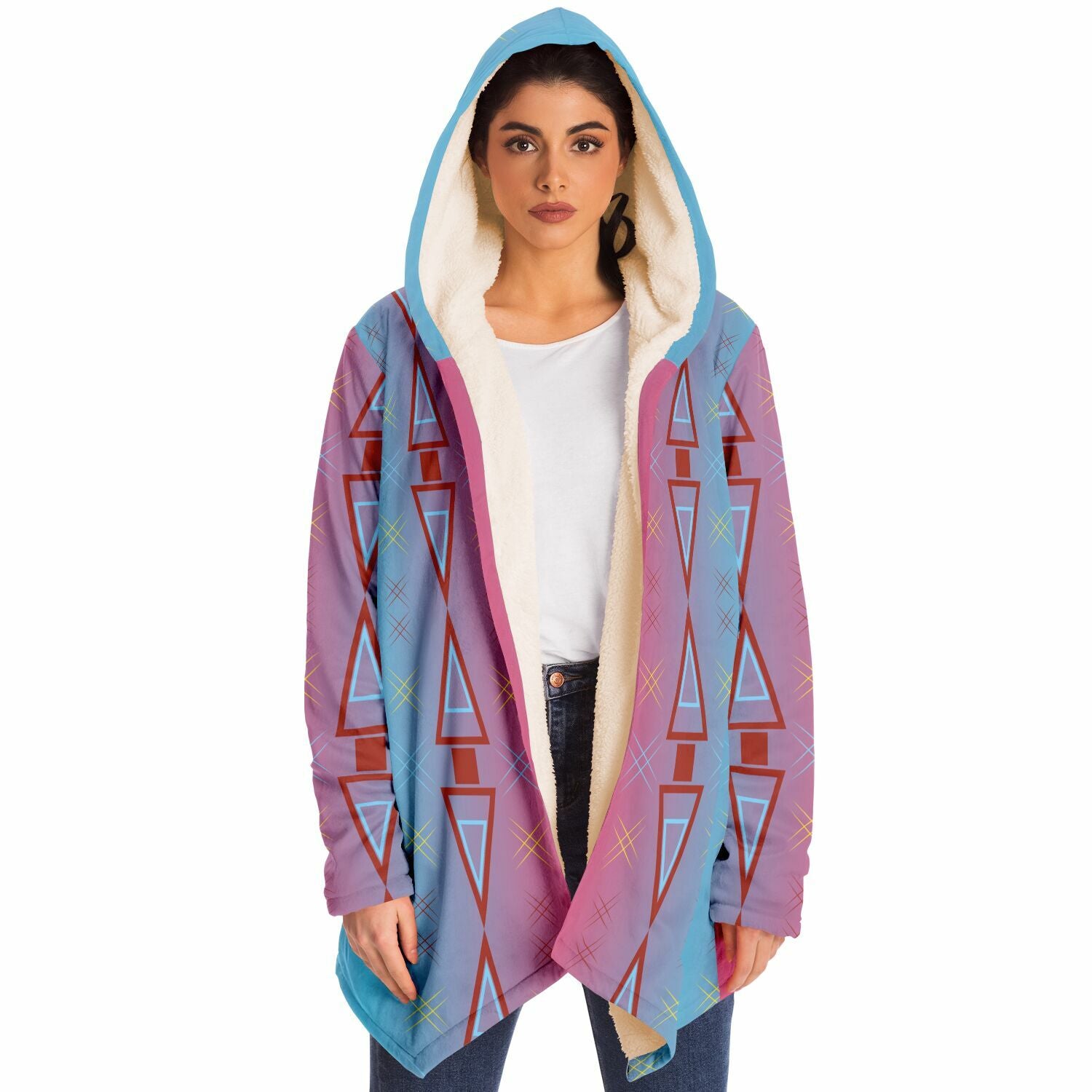$NiieihiiNookei Microfleece Cloak - AOP