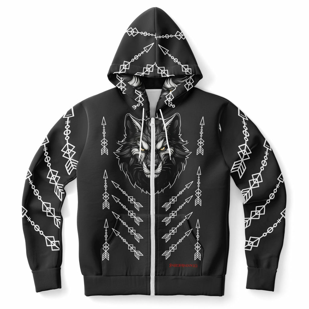 $NiieihiiNookei Athletic Zip-Up Hoodie - AOP