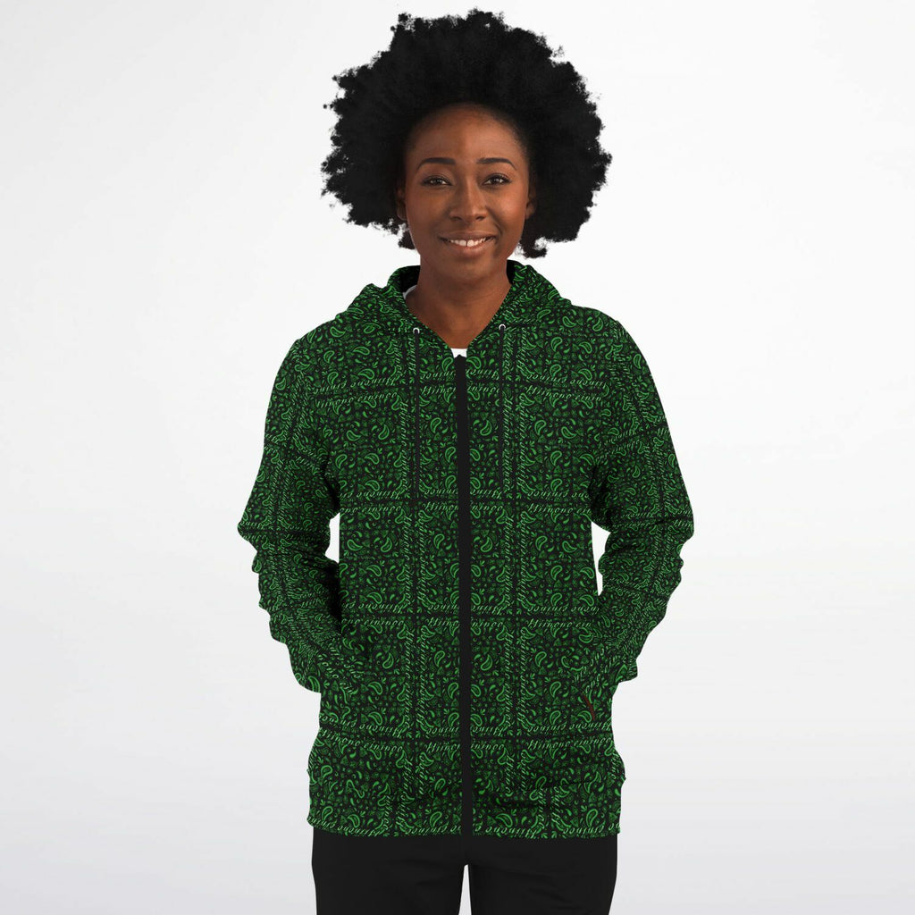 $NiieihiiNookei Athletic Zip-Up Hoodie - AOP