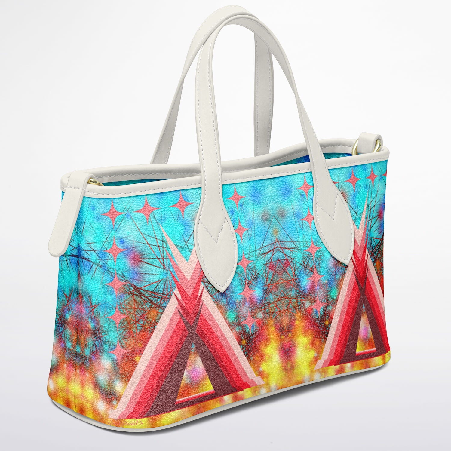 $NiieihiiNookei Leather Tote Bag - AOP