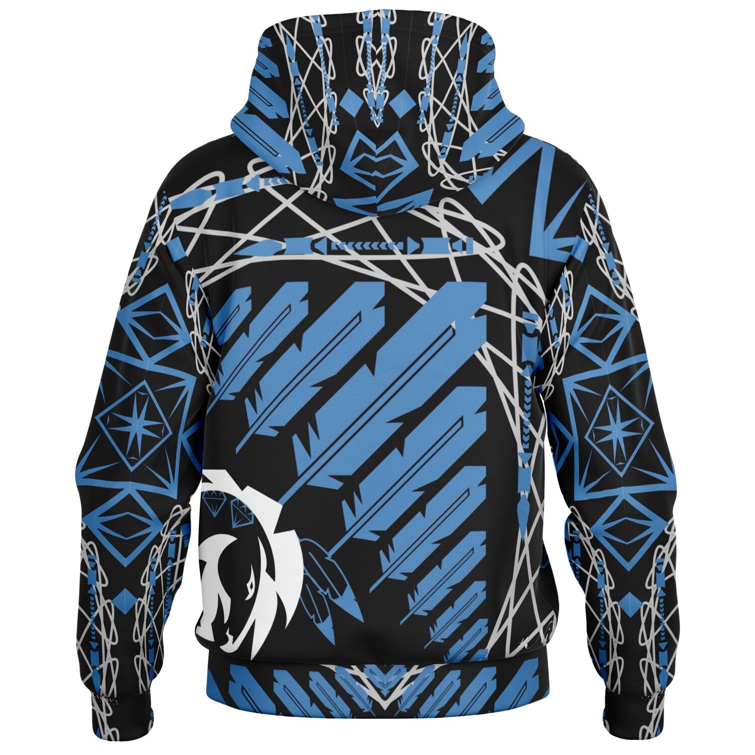 $NiieihiiNookei Hooded Baseball Jacket - AOP