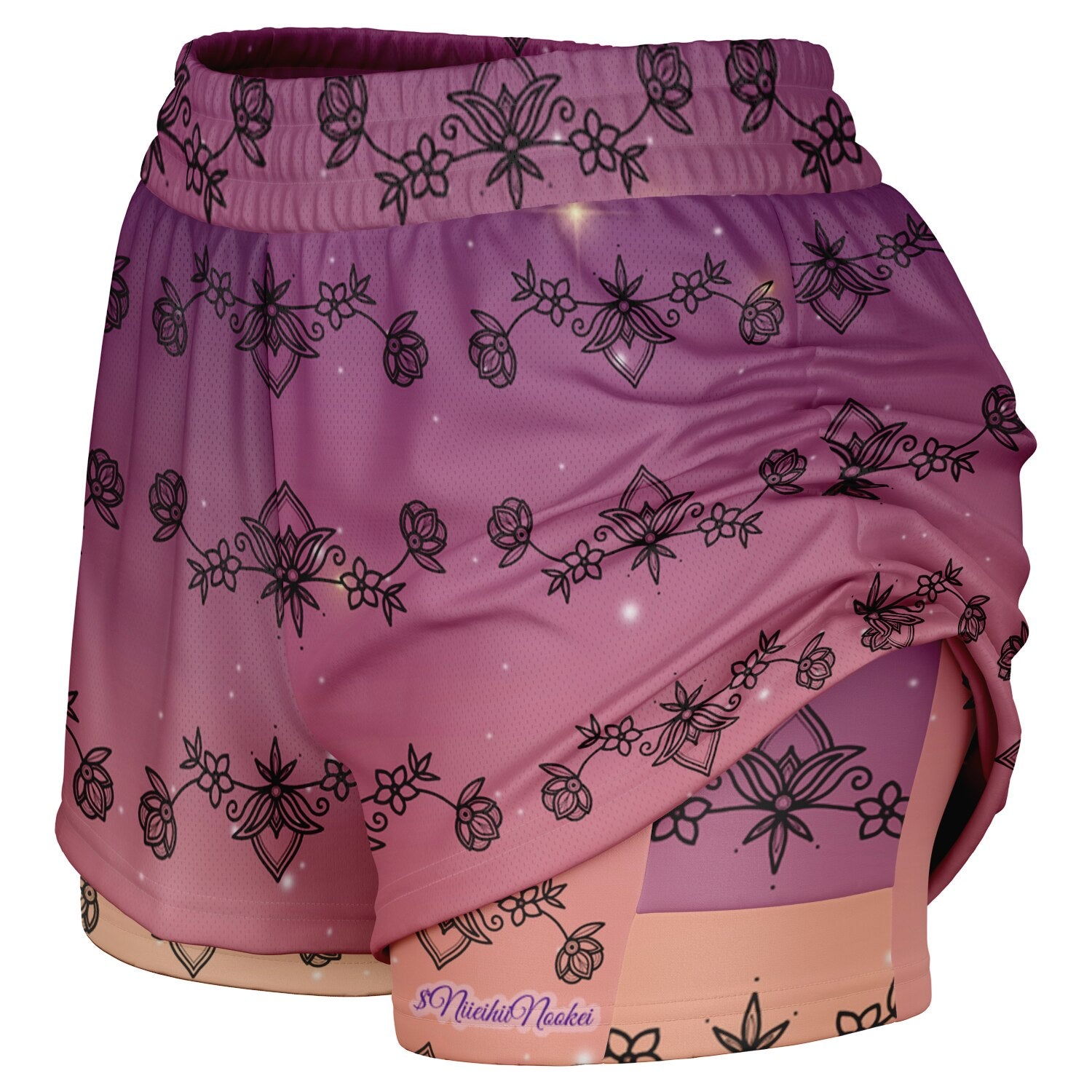 $NiieihiiNookei Women's 2-in-1 Shorts - AOP
