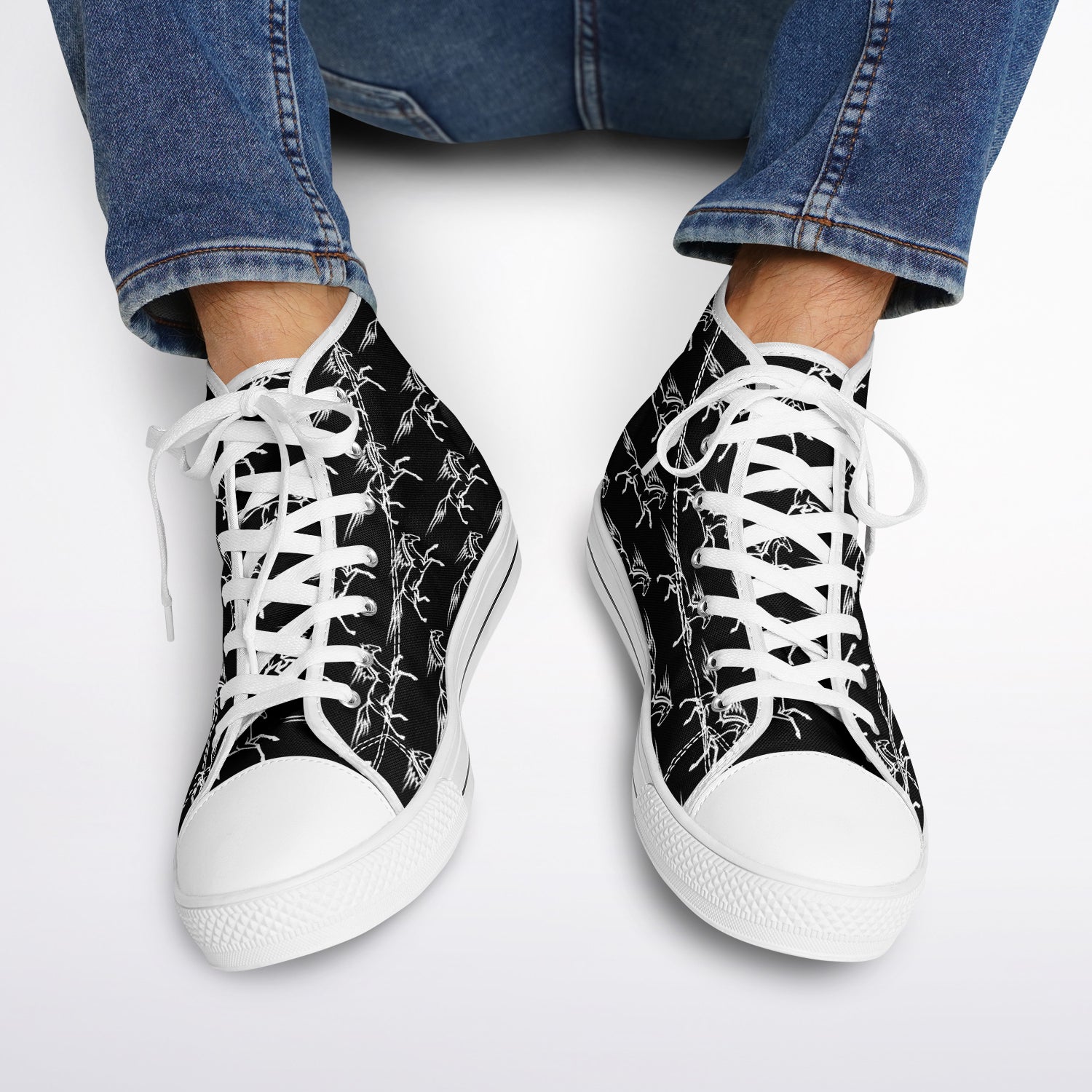 $NiieihiiNookei Urban Peak High Top Shoes - AOP