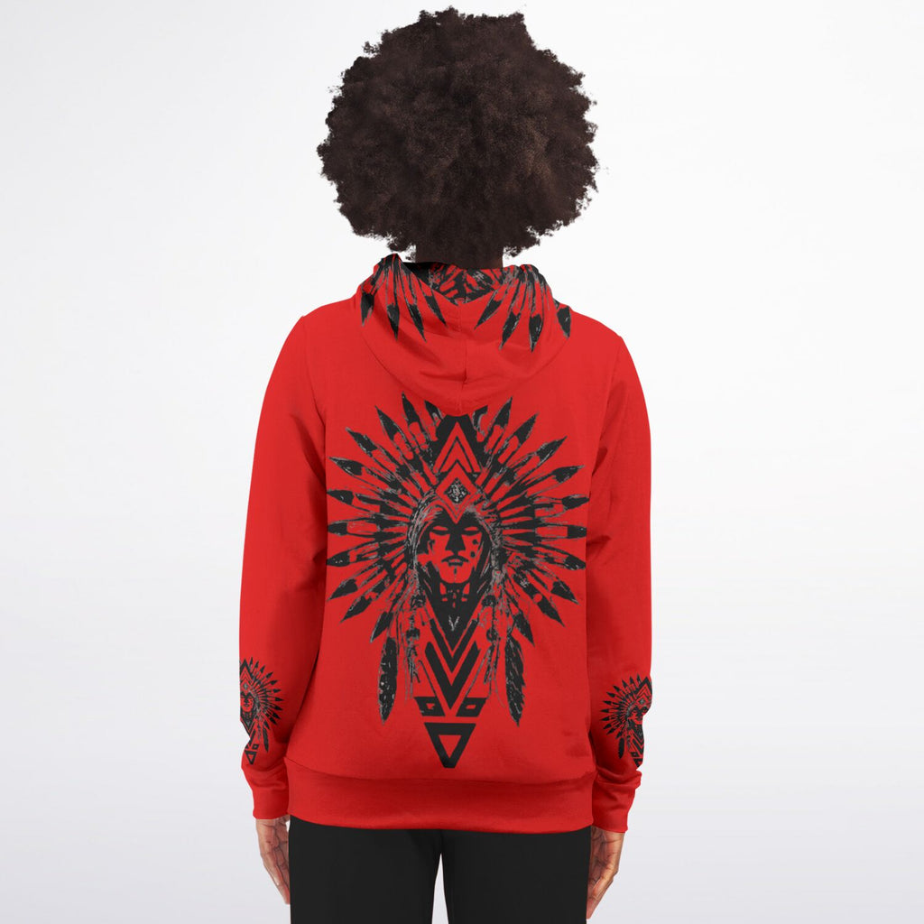 $NiieihiiNookei Athletic Zip-Up Hoodie - AOP