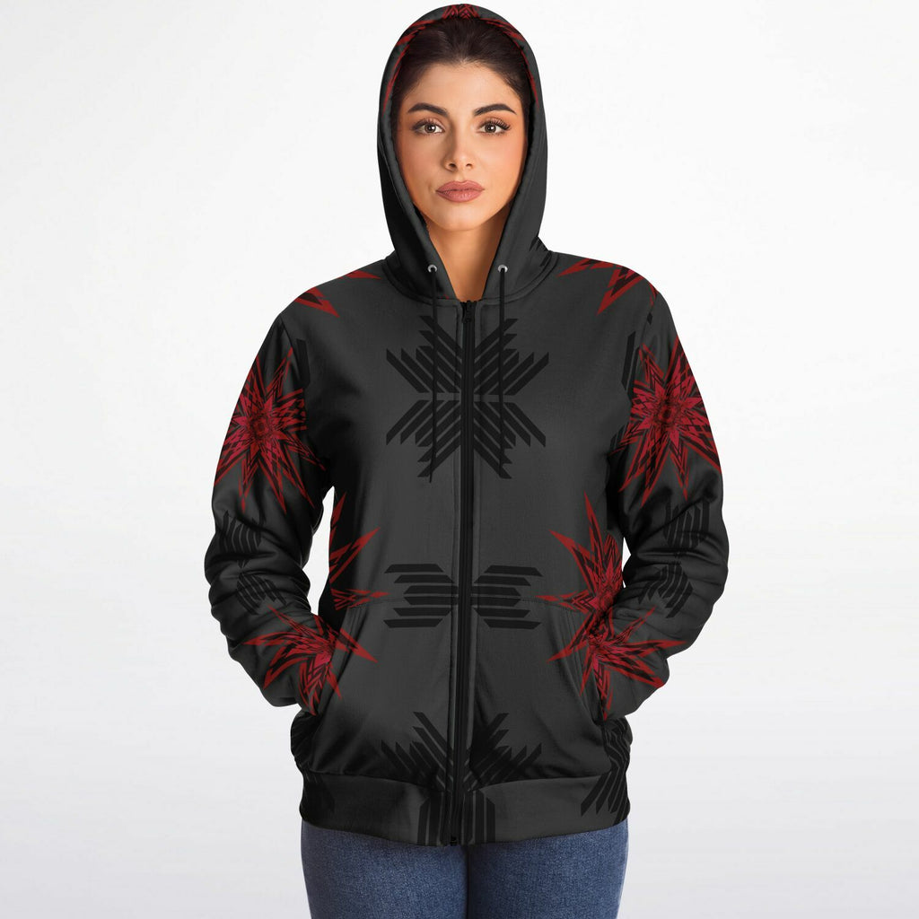 $NiieihiiNookei Microfleece Ziphoodie - AOP