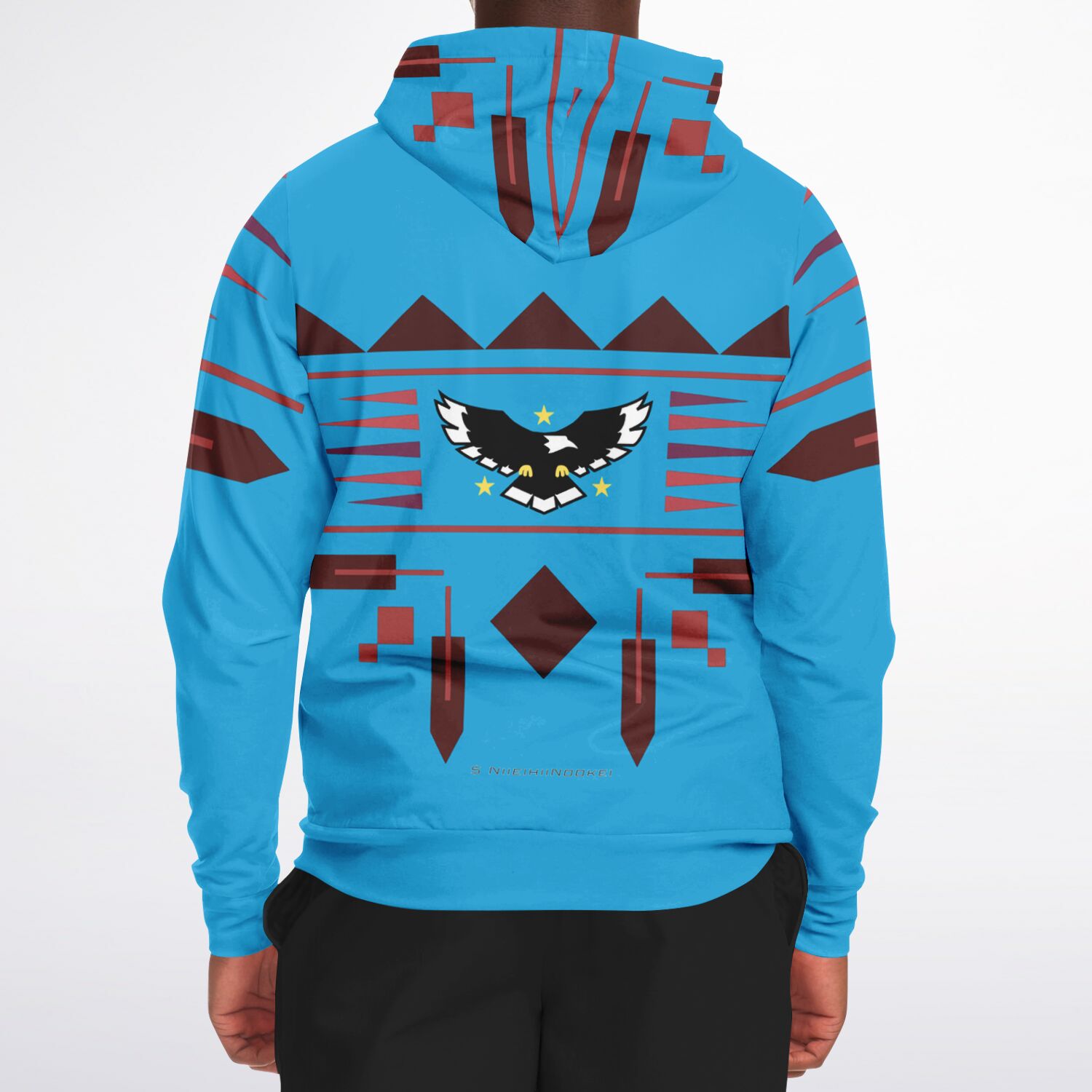 $NiieihiiNookei Athletic Zip-Up Hoodie - AOP
