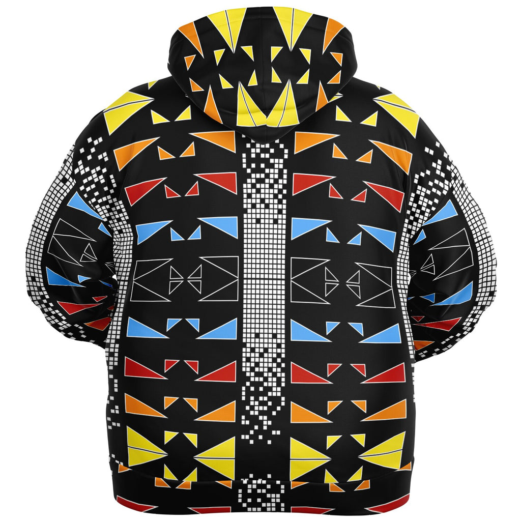 $NiieihiiNookei Fashion Plus-size Ziphoodie - AOP