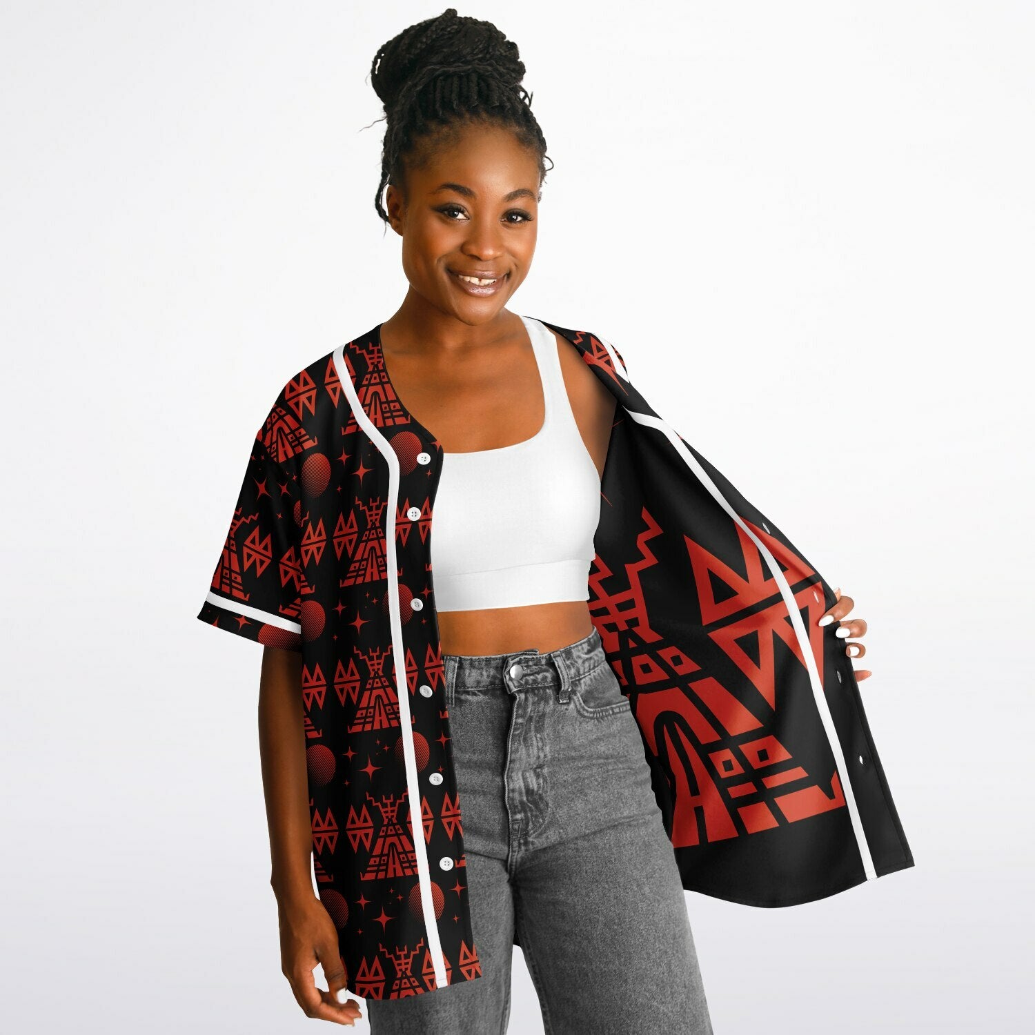 Reversible Baseball Jersey - AOP
