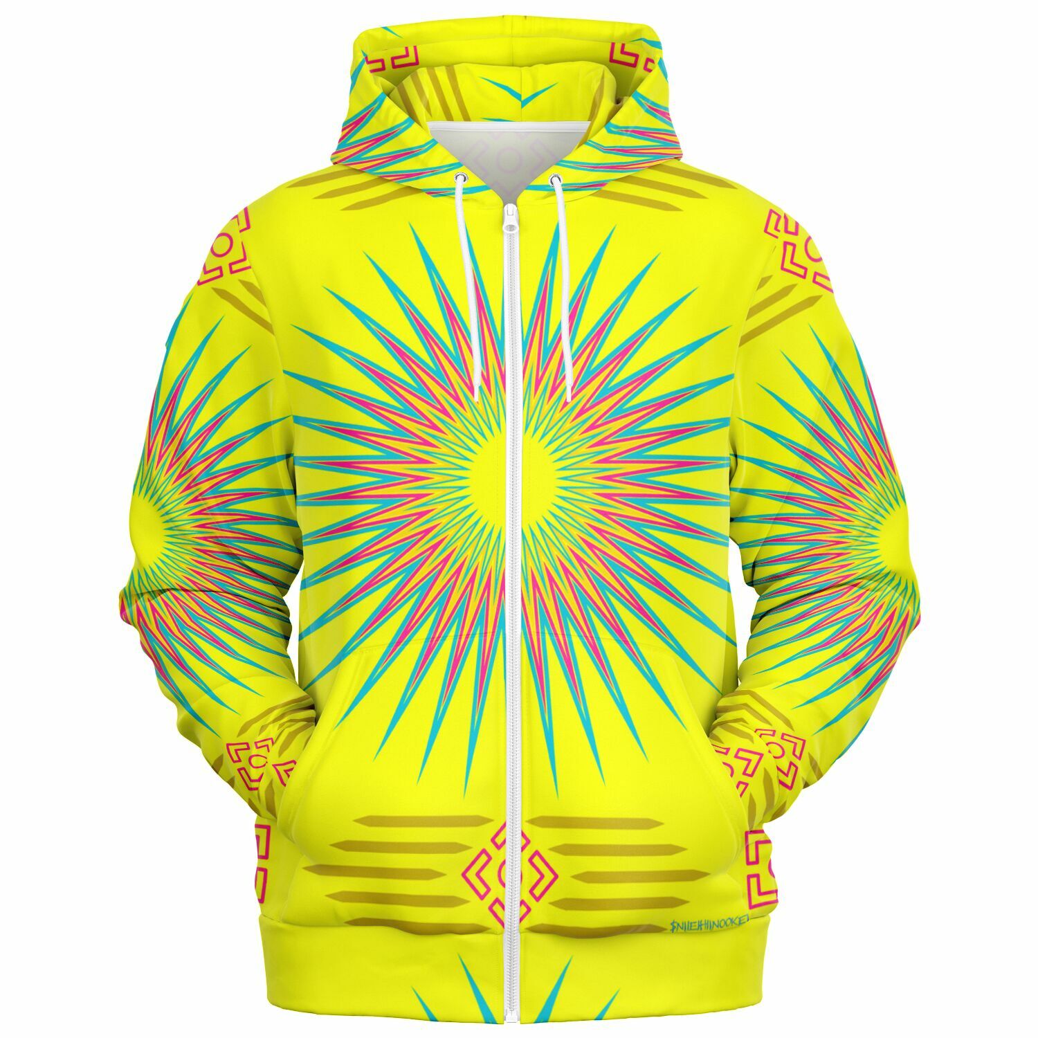 $NiieihiiNookei Fashion Zip-Up Hoodie - AOP