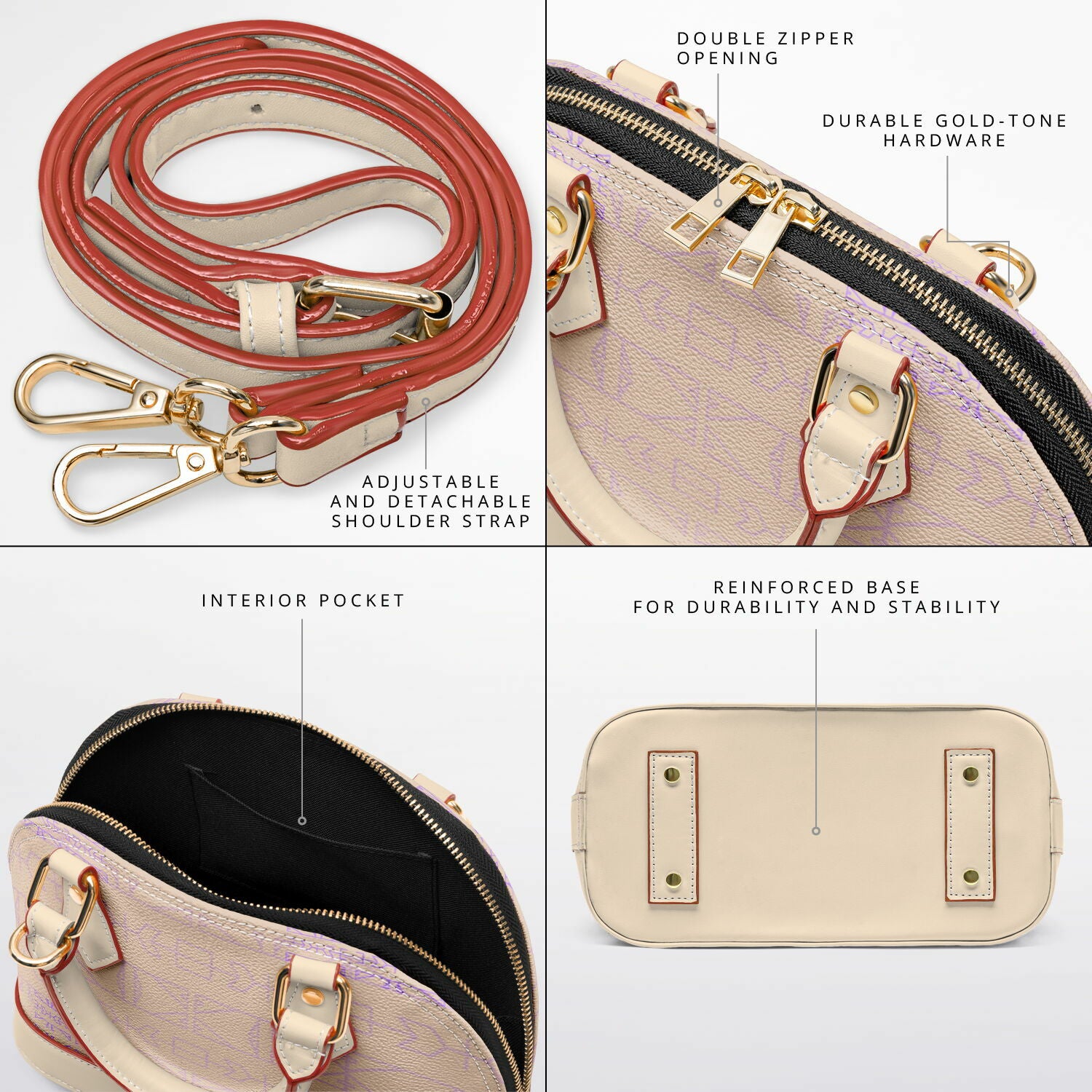 $NiieihiiNookei Dome Satchel Handbag - AOP