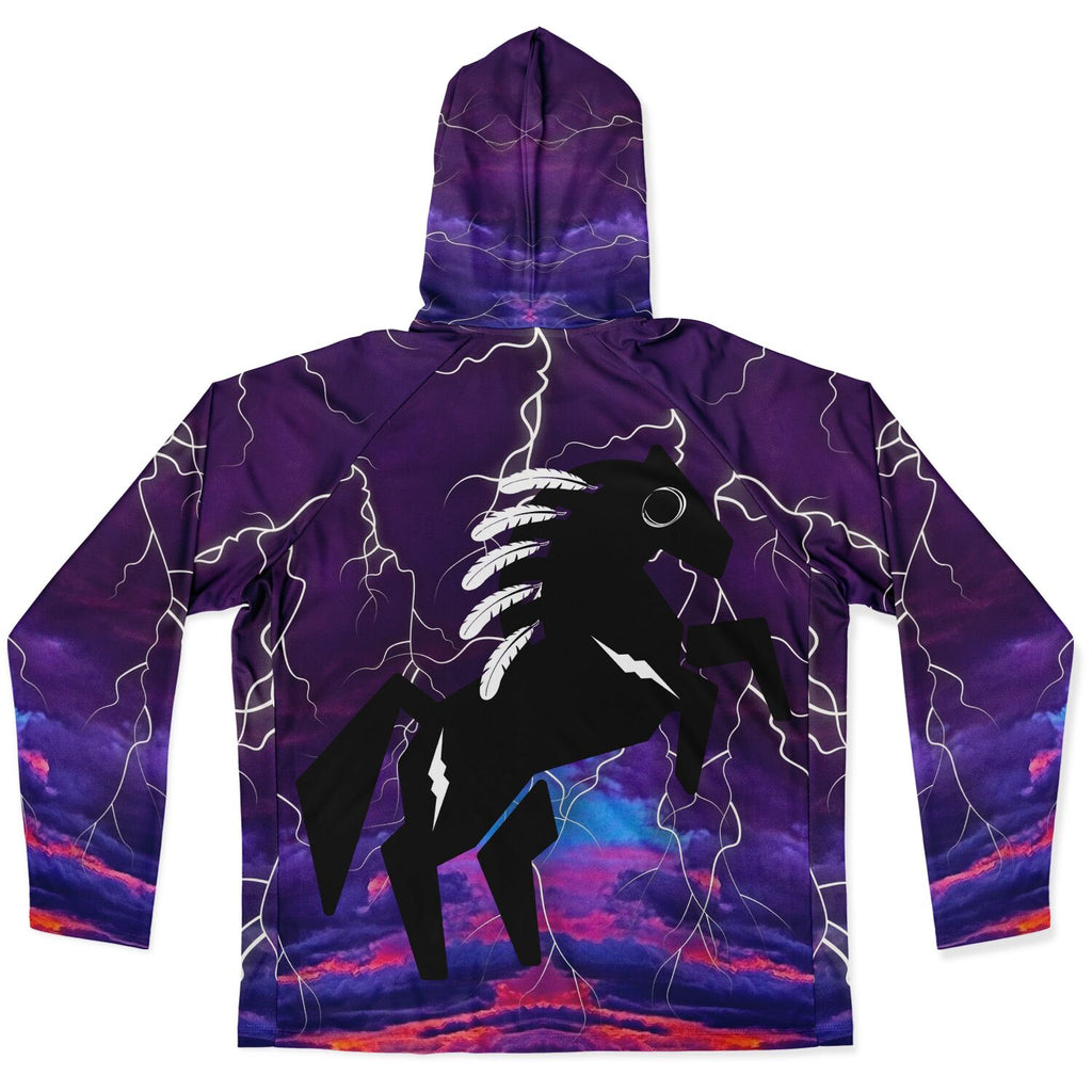 $NiieihiiNookei Men's Long Sleeve Hooded Performance Shirt - AOP