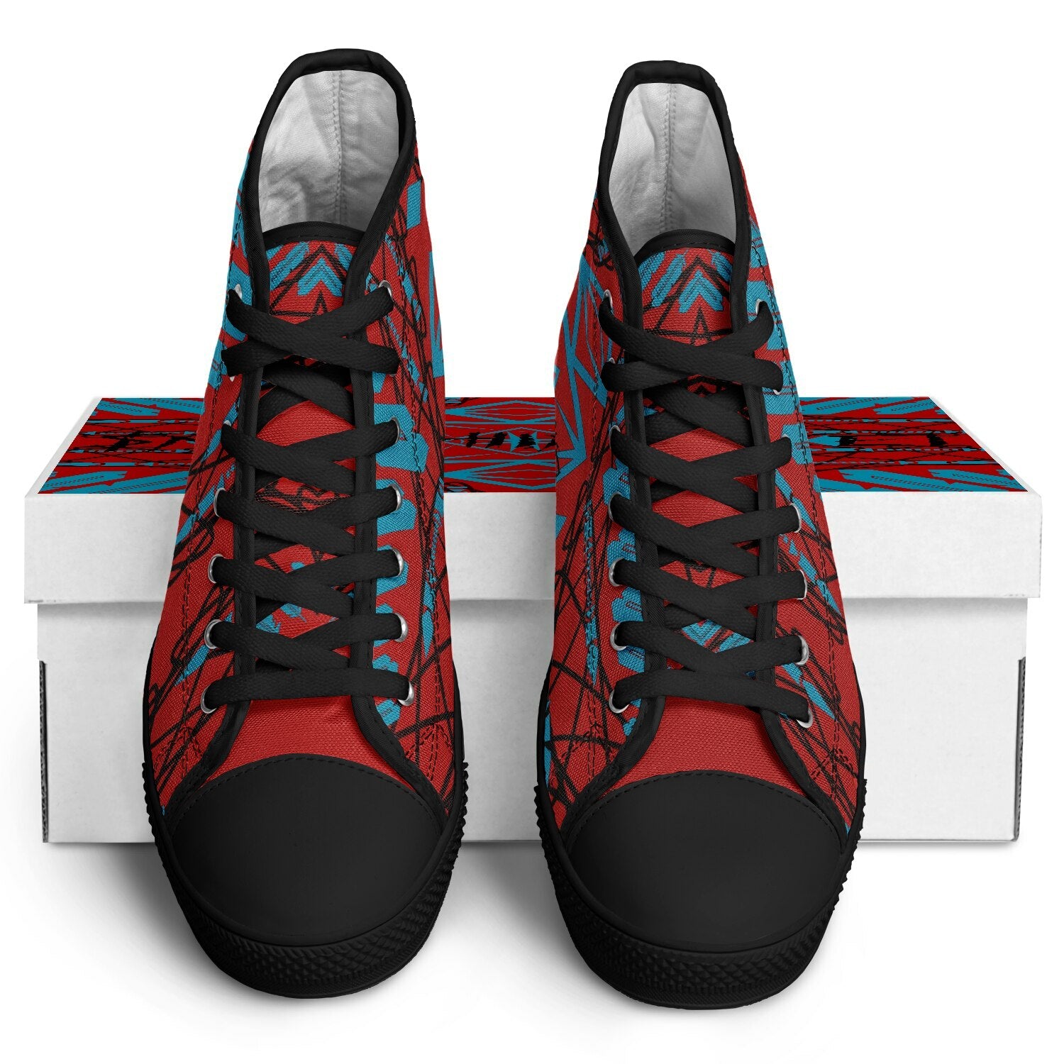 $NiieihiiNookei Urban Peak High Top Shoes - AOP